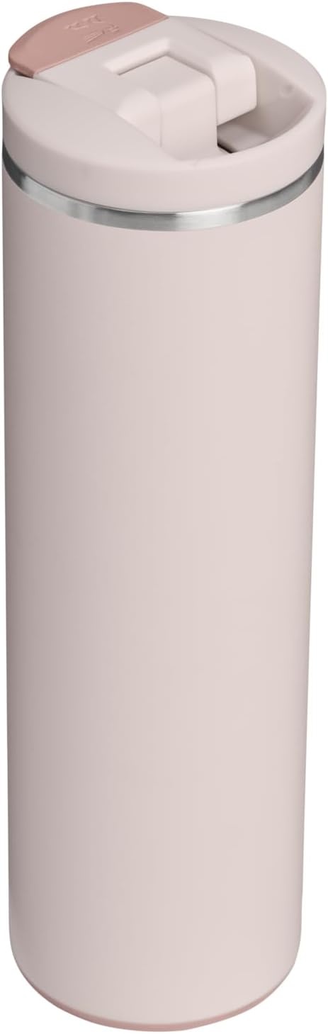 image:imageStanley AeroLight Transit Bottle 20 oz Locking Drink Through Lid Leak Resistant Water Bottle or Coffee Travel Mug Lightweight Insulated Stainless Steel BPAFree LilacRose Quartz