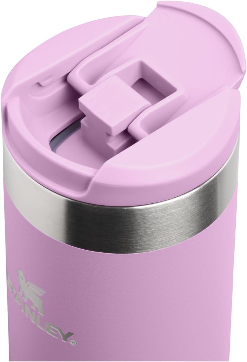 image:imageStanley AeroLight Transit Bottle 20 oz Locking Drink Through Lid Leak Resistant Water Bottle or Coffee Travel Mug Lightweight Insulated Stainless Steel BPAFree LilacLilac
