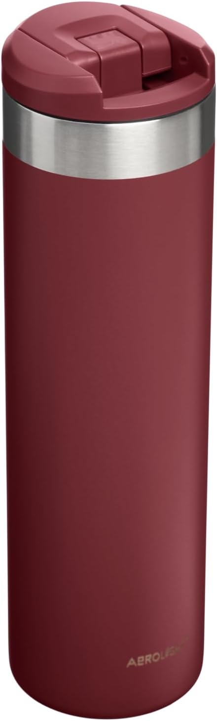 image:imageStanley AeroLight Transit Bottle 20 oz Locking Drink Through Lid Leak Resistant Water Bottle or Coffee Travel Mug Lightweight Insulated Stainless Steel BPAFree LilacCranberry