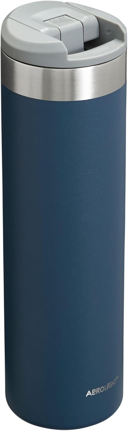 image:imageStanley AeroLight Transit Bottle 20 oz Locking Drink Through Lid Leak Resistant Water Bottle or Coffee Travel Mug Lightweight Insulated Stainless Steel BPAFree LilacNavy