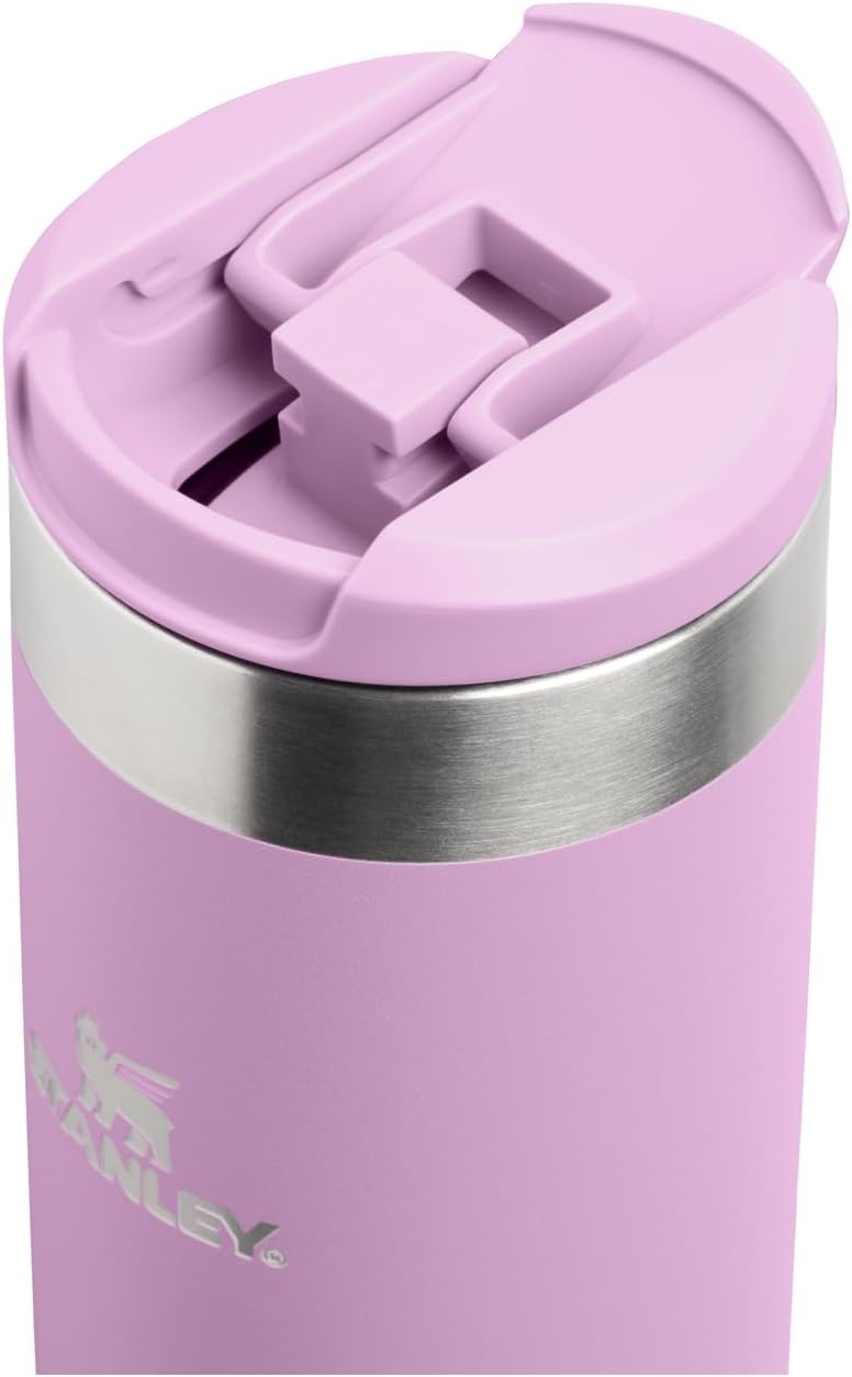 image:imageStanley AeroLight Transit Bottle 20 oz Locking Drink Through Lid Leak Resistant Water Bottle or Coffee Travel Mug Lightweight Insulated Stainless Steel BPAFree LilacLilac