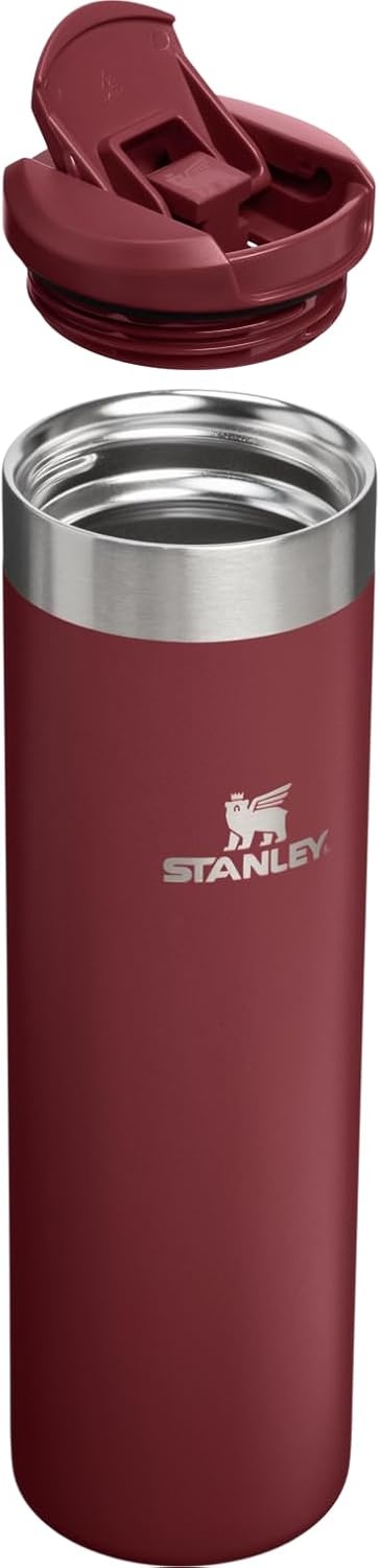 image:imageStanley AeroLight Transit Bottle 20 oz Locking Drink Through Lid Leak Resistant Water Bottle or Coffee Travel Mug Lightweight Insulated Stainless Steel BPAFree LilacCranberry