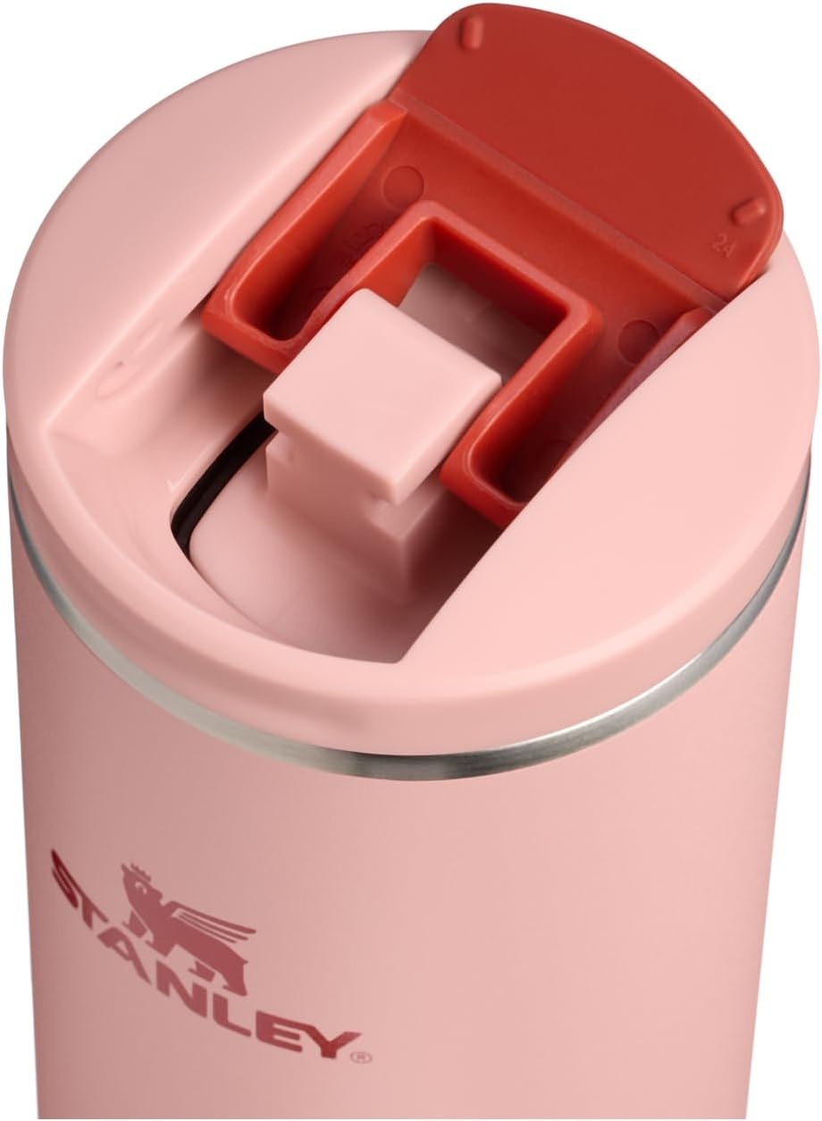 image:imageStanley AeroLight Transit Bottle 20 oz Locking Drink Through Lid Leak Resistant Water Bottle or Coffee Travel Mug Lightweight Insulated Stainless Steel BPAFree LilacPeach Rose