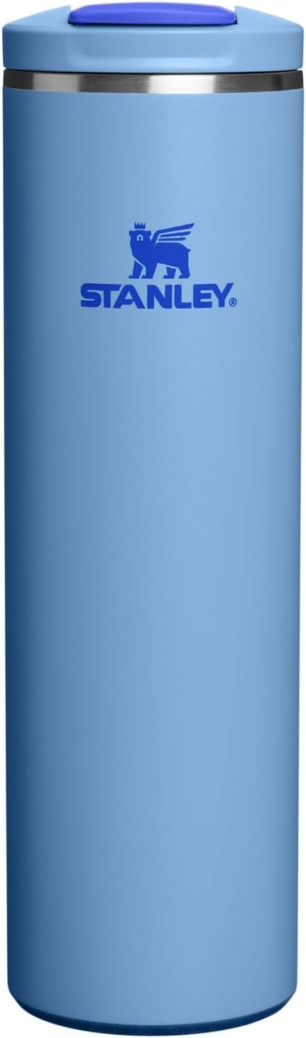 image:imageStanley AeroLight Transit Bottle 20 oz Locking Drink Through Lid Leak Resistant Water Bottle or Coffee Travel Mug Lightweight Insulated Stainless Steel BPAFree LilacBlue Sky