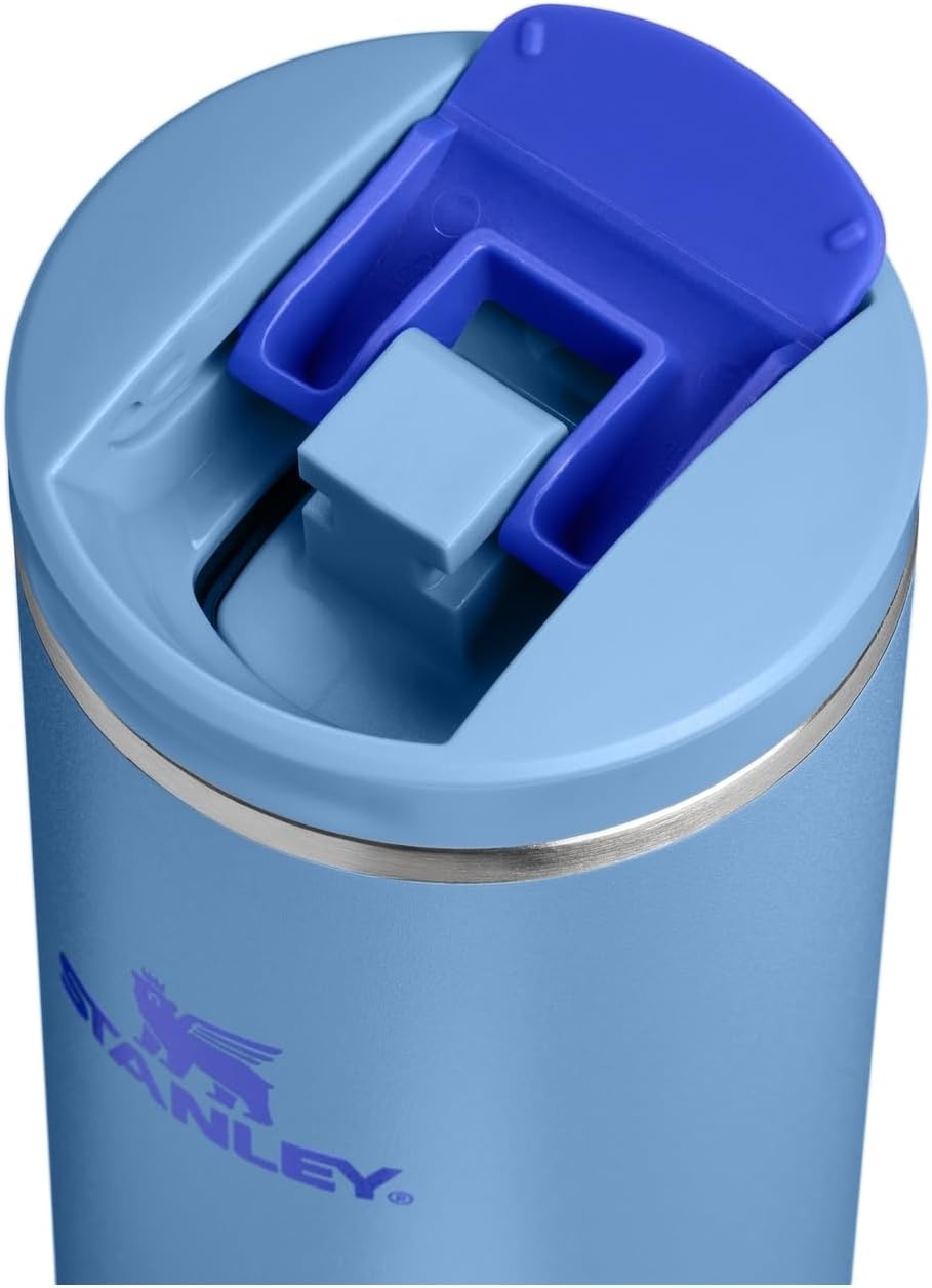 image:imageStanley AeroLight Transit Bottle 20 oz Locking Drink Through Lid Leak Resistant Water Bottle or Coffee Travel Mug Lightweight Insulated Stainless Steel BPAFree LilacBlue Sky