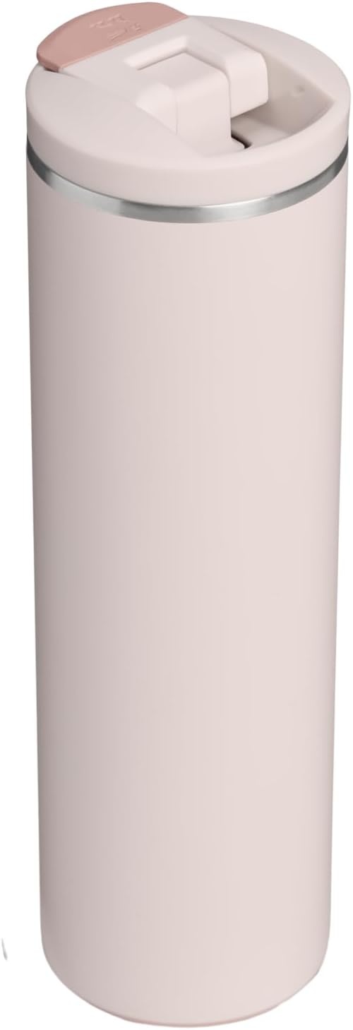 image:imageStanley AeroLight Transit Bottle 20 oz Locking Drink Through Lid Leak Resistant Water Bottle or Coffee Travel Mug Lightweight Insulated Stainless Steel BPAFree LilacRose Quartz