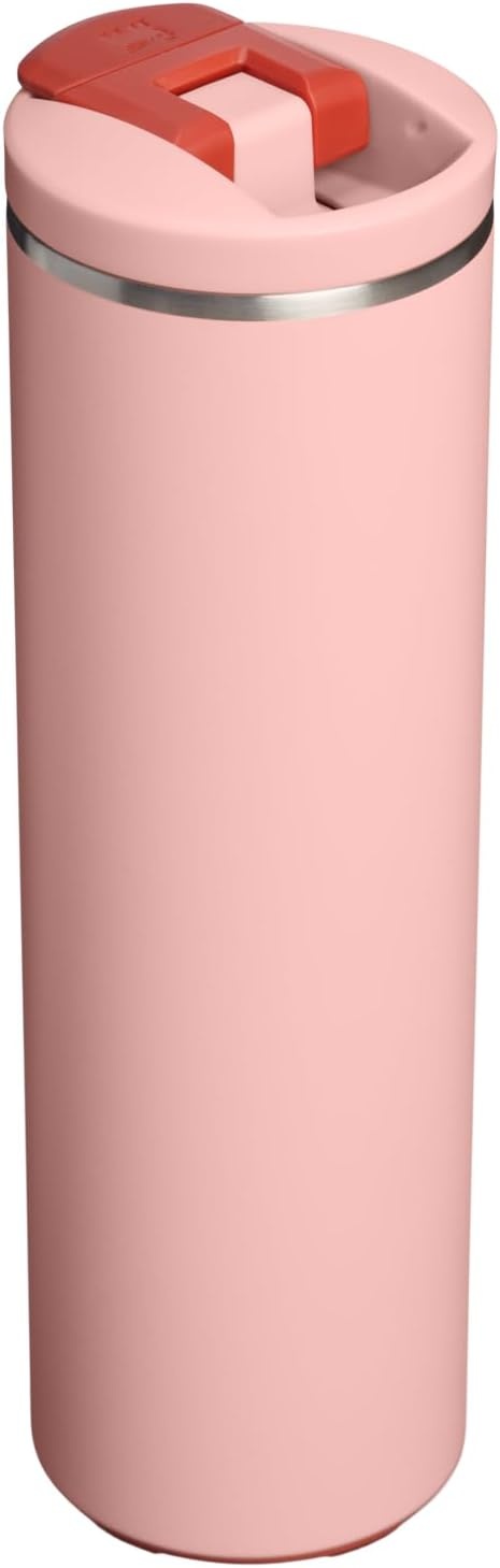 image:imageStanley AeroLight Transit Bottle 20 oz Locking Drink Through Lid Leak Resistant Water Bottle or Coffee Travel Mug Lightweight Insulated Stainless Steel BPAFree LilacPeach Rose