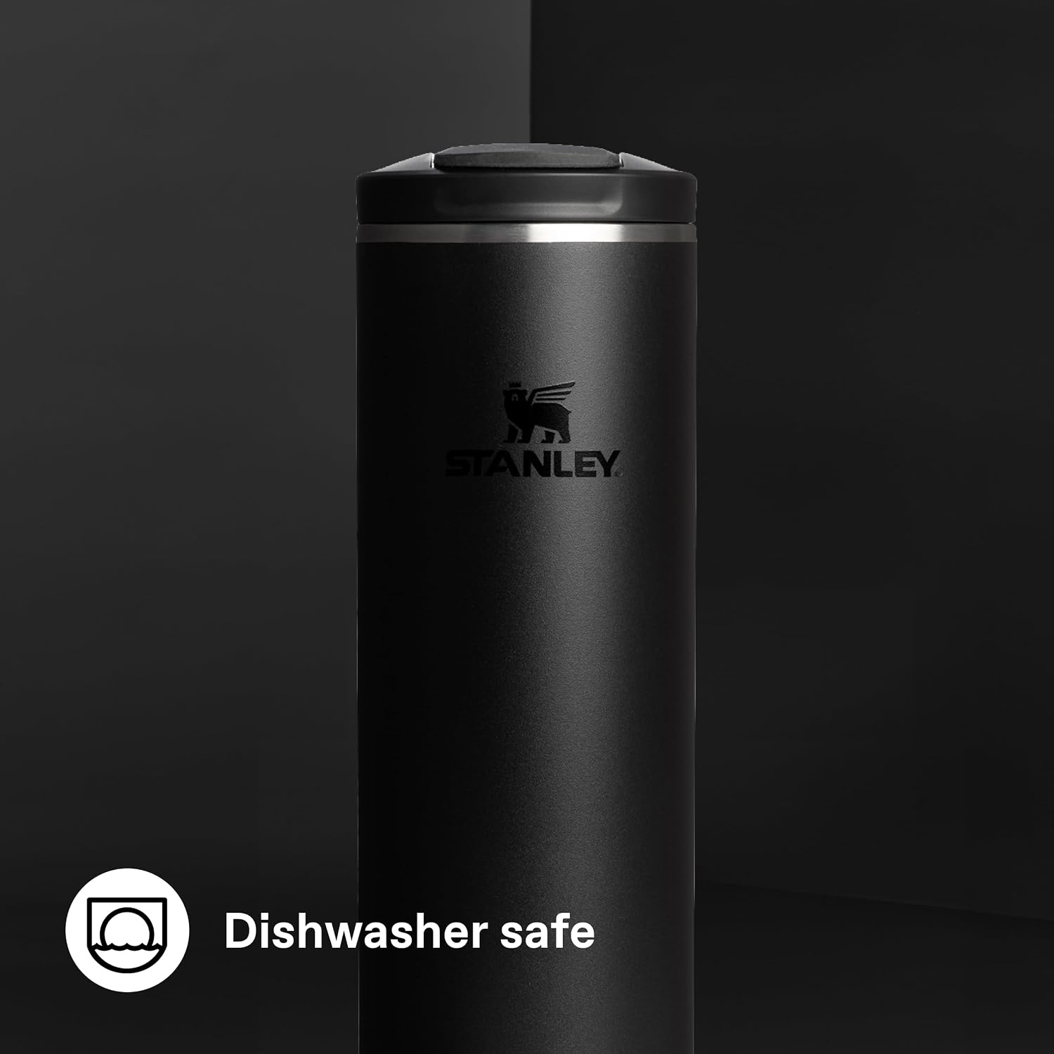 image:imageStanley AeroLight Transit Bottle 20 oz Locking Drink Through Lid Leak Resistant Water Bottle or Coffee Travel Mug Lightweight Insulated Stainless Steel BPAFree LilacBlack
