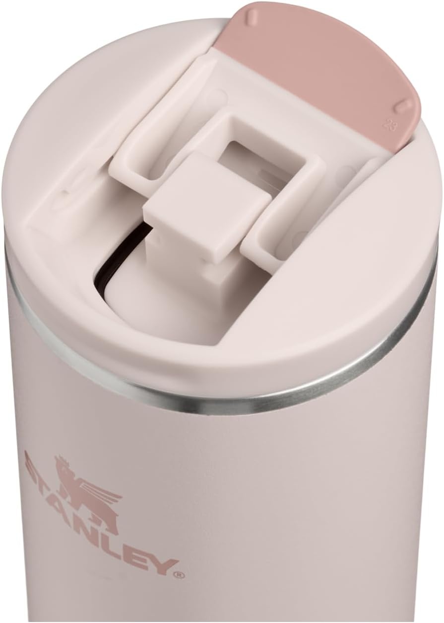 image:imageStanley AeroLight Transit Bottle 20 oz Locking Drink Through Lid Leak Resistant Water Bottle or Coffee Travel Mug Lightweight Insulated Stainless Steel BPAFree LilacRose Quartz