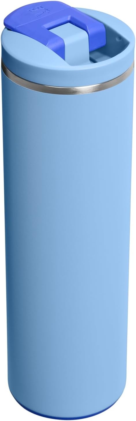 image:imageStanley AeroLight Transit Bottle 20 oz Locking Drink Through Lid Leak Resistant Water Bottle or Coffee Travel Mug Lightweight Insulated Stainless Steel BPAFree LilacBlue Sky