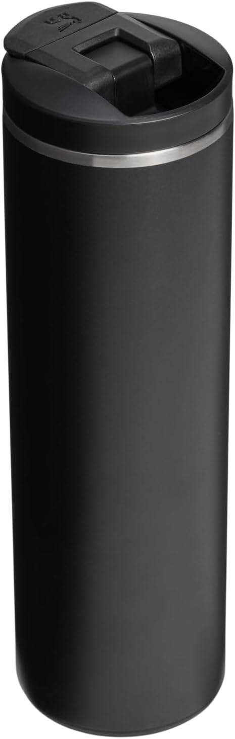 image:imageStanley AeroLight Transit Bottle 20 oz Locking Drink Through Lid Leak Resistant Water Bottle or Coffee Travel Mug Lightweight Insulated Stainless Steel BPAFree LilacBlack 20