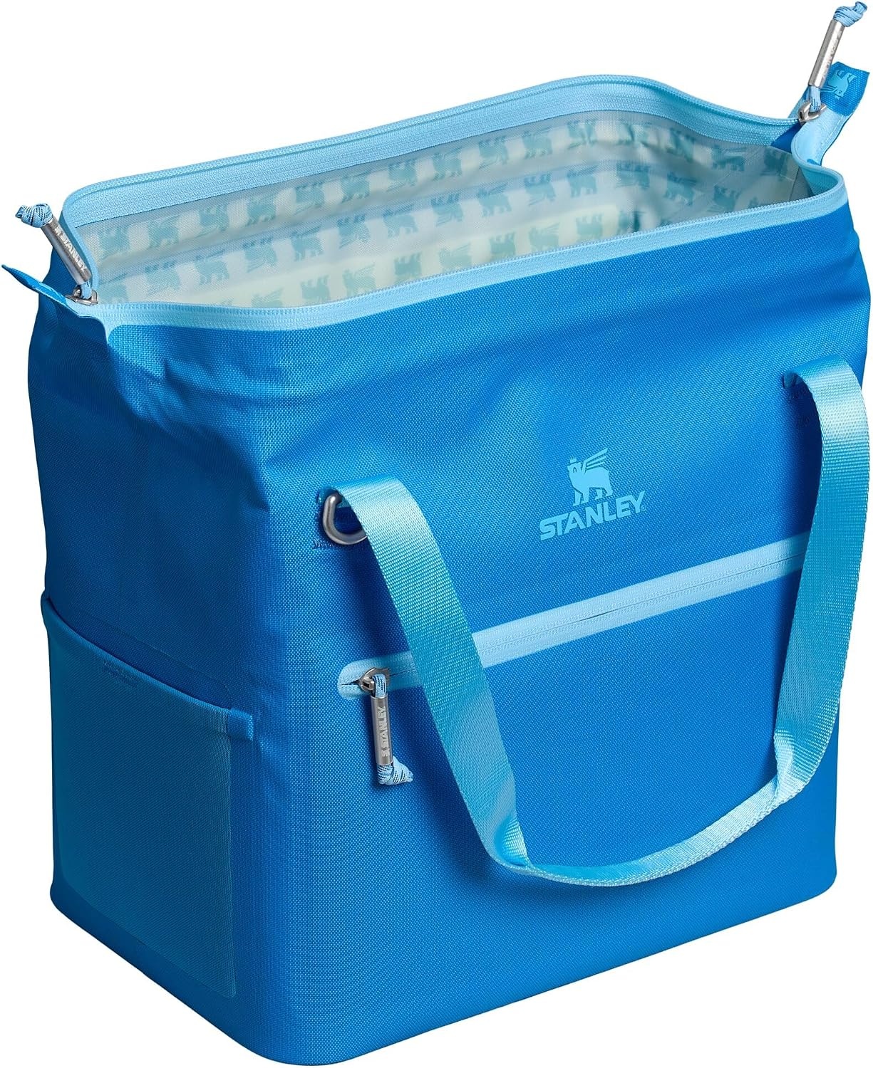 image:imageStanley All Day Julienne Soft Cooler Bag and Lunch Box Insulated Travel Bag with Zipper BPAFreeAzure