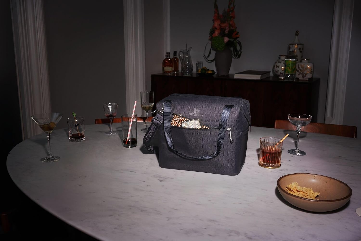 image:imageStanley All Day Julienne Soft Cooler Bag and Lunch Box Insulated Travel Bag with Zipper BPAFreeBlack