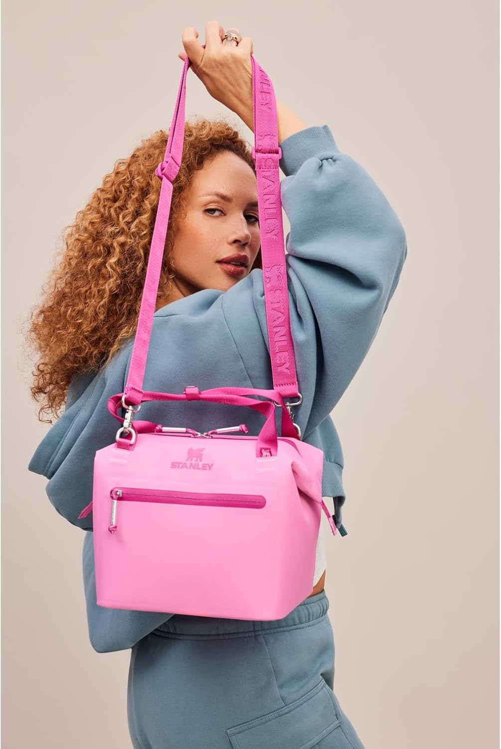 image:imageStanley All Day Julienne Soft Cooler Bag and Lunch Box Insulated Travel Bag with Zipper BPAFreeFuchsia