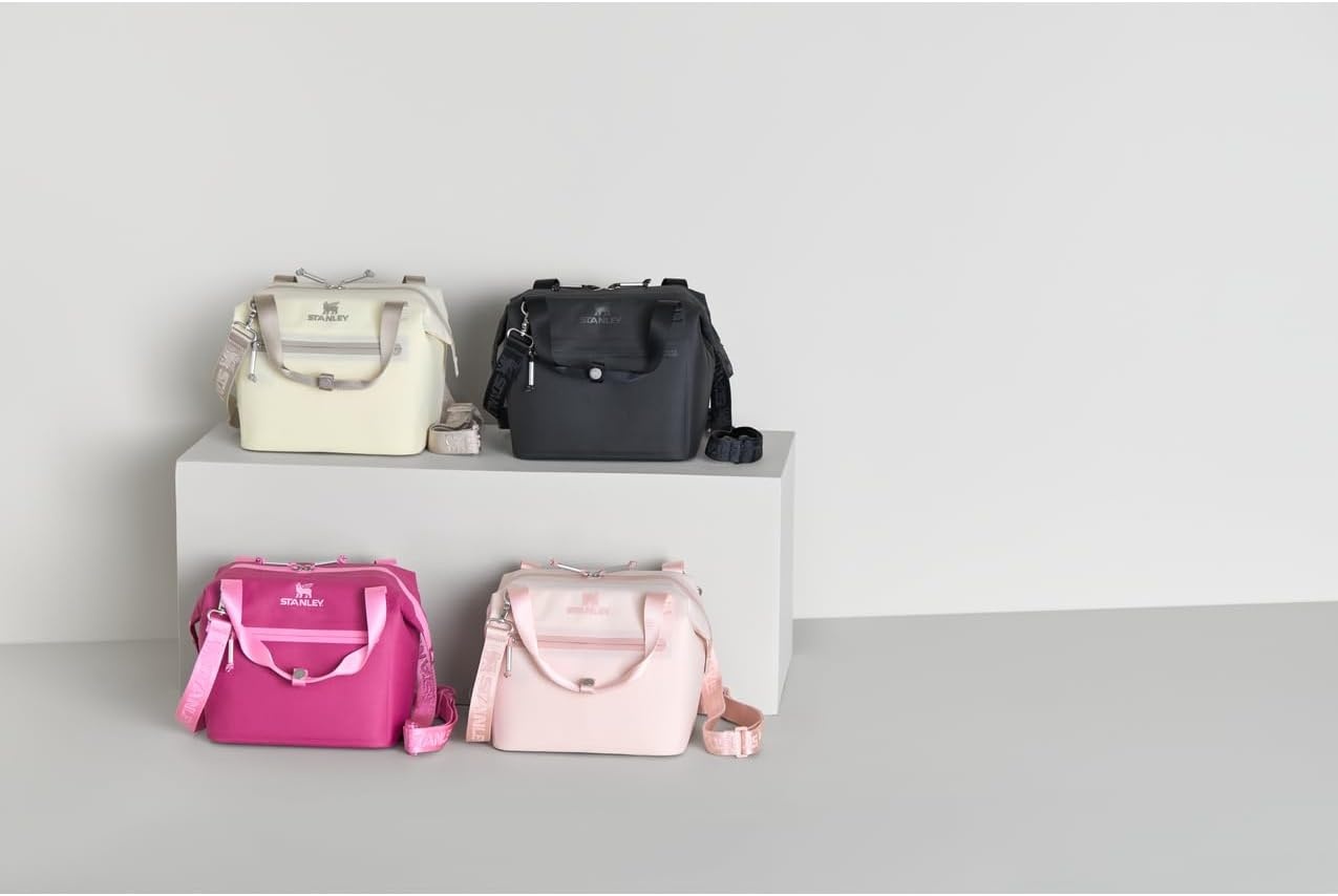 image:imageStanley All Day Julienne Soft Cooler Bag and Lunch Box Insulated Travel Bag with Zipper BPAFreeFuchsia