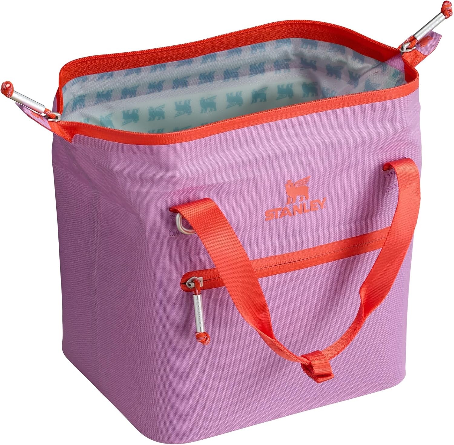 image:imageStanley All Day Julienne Soft Cooler Bag and Lunch Box Insulated Travel Bag with Zipper BPAFreeLilac
