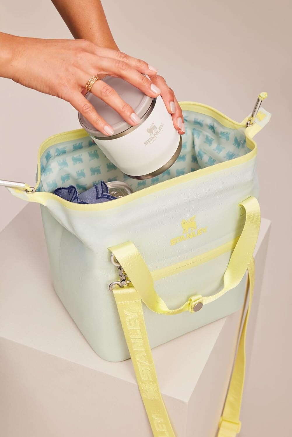 image:imageStanley All Day Julienne Soft Cooler Bag and Lunch Box Insulated Travel Bag with Zipper BPAFreeMist