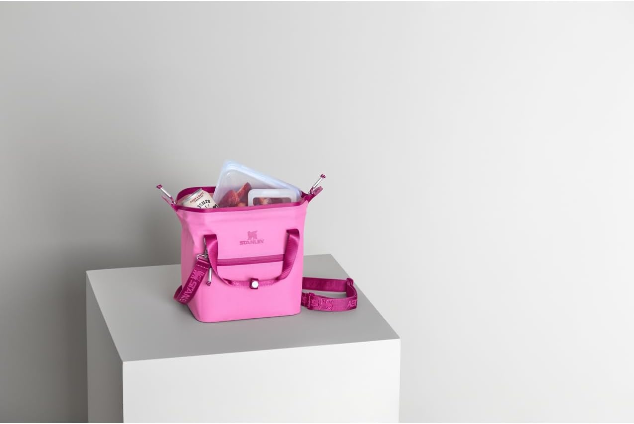 image:imageStanley All Day Julienne Soft Cooler Bag and Lunch Box Insulated Travel Bag with Zipper BPAFreePeony