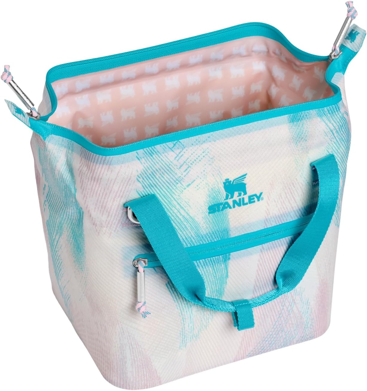 image:imageStanley All Day Julienne Soft Cooler Bag and Lunch Box Insulated Travel Bag with Zipper BPAFreeSea Glass Plume