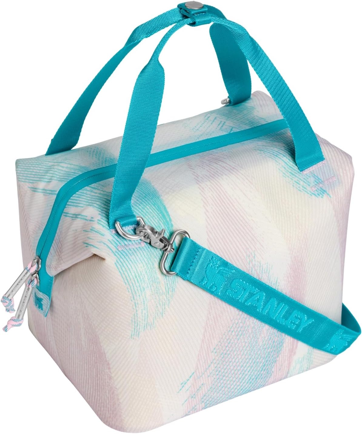 image:imageStanley All Day Julienne Soft Cooler Bag and Lunch Box Insulated Travel Bag with Zipper BPAFreeSea Glass Plume