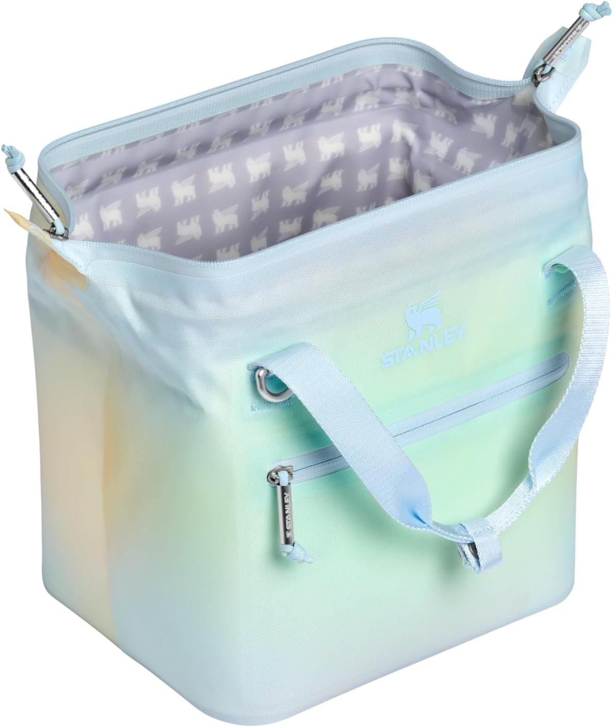 image:imageStanley All Day Julienne Soft Cooler Bag and Lunch Box Insulated Travel Bag with Zipper BPAFreeSunrise Spiral