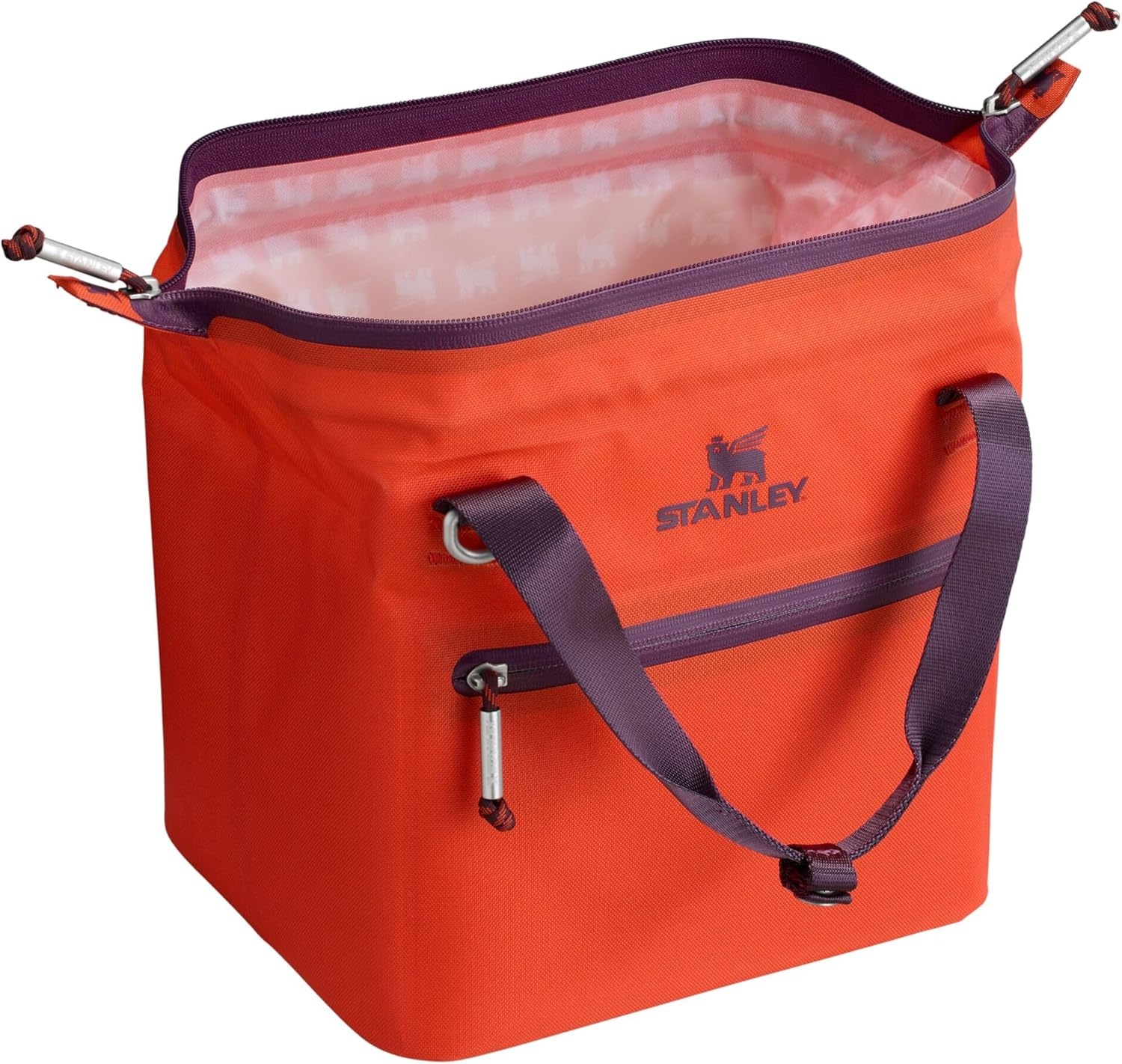 image:imageStanley All Day Julienne Soft Cooler Bag and Lunch Box Insulated Travel Bag with Zipper BPAFreeTigerlily Plum
