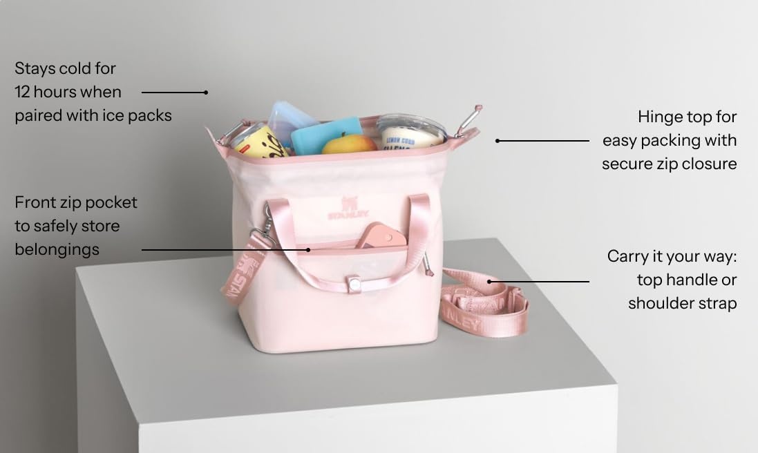 image:imageStanley All Day Julienne Soft Cooler Bag and Lunch Box Insulated Travel Bag with Zipper BPAFreeToast