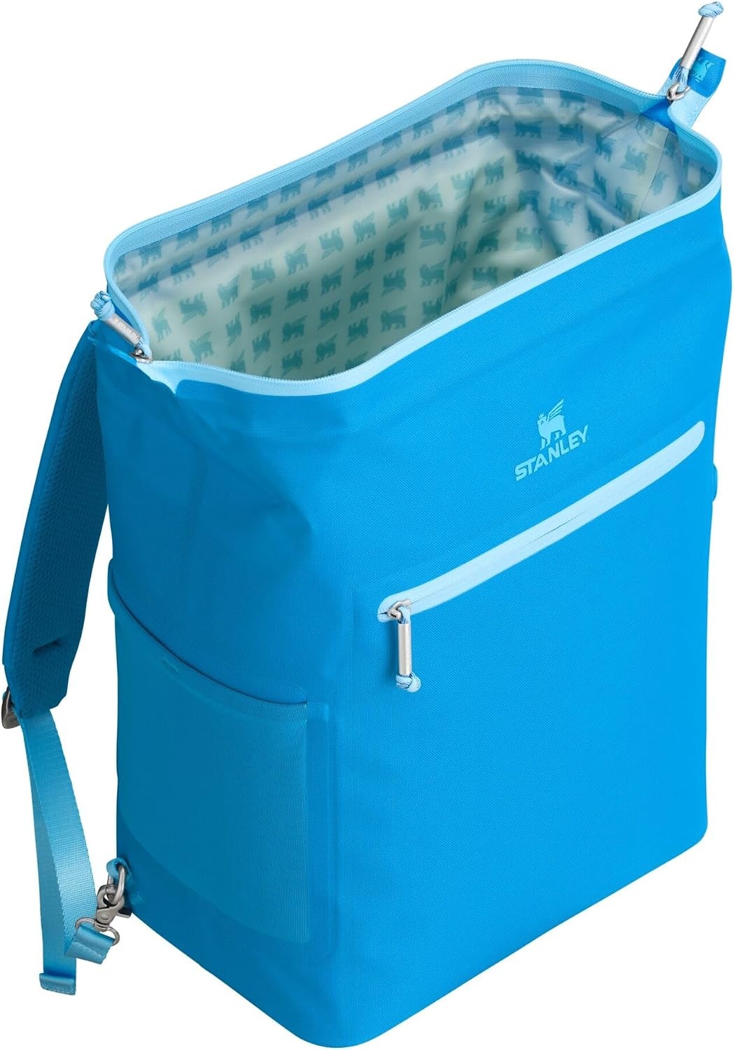 image:imageStanley All Day Madeleine Backpack Soft Cooler 20 Can Cooler with Handle and Shoulder Straps Insulated Travel Bag with Zipper BPAFreeAzure