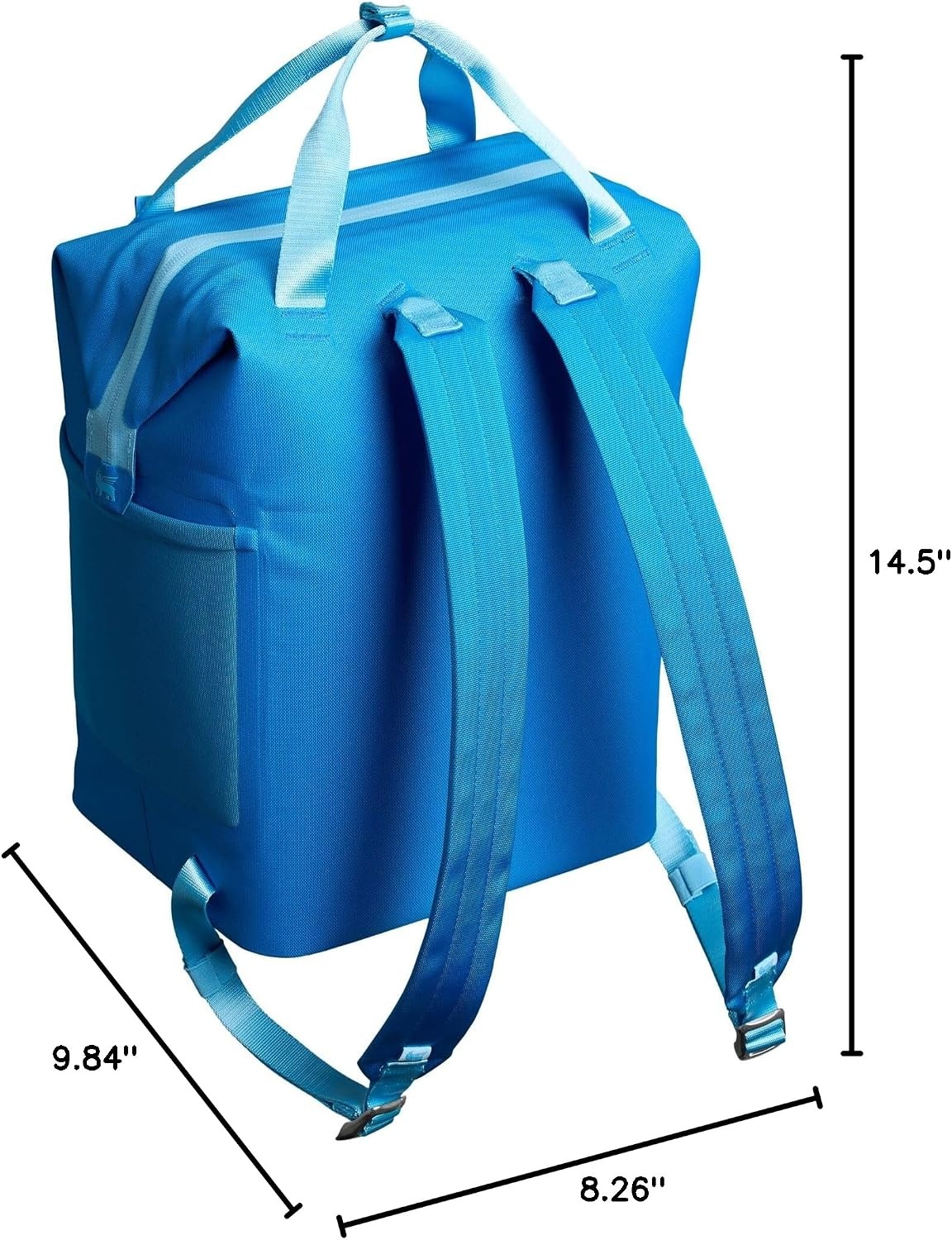image:imageStanley All Day Madeleine Backpack Soft Cooler 20 Can Cooler with Handle and Shoulder Straps Insulated Travel Bag with Zipper BPAFreeAzure