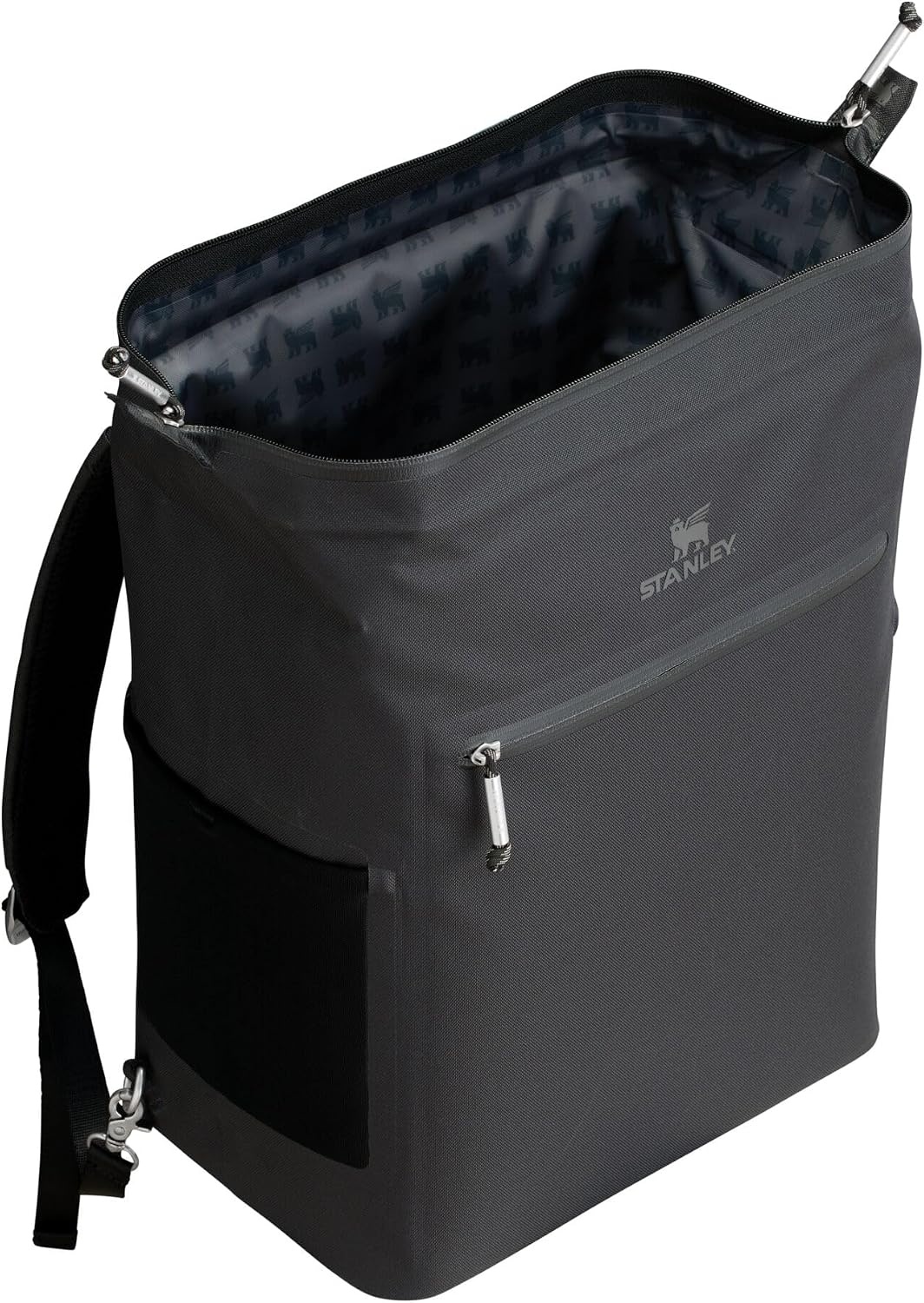 image:imageStanley All Day Madeleine Backpack Soft Cooler 20 Can Cooler with Handle and Shoulder Straps Insulated Travel Bag with Zipper BPAFreeBlack