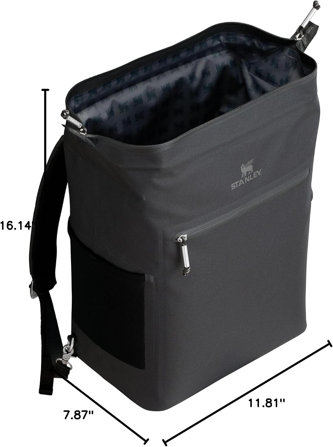 image:imageStanley All Day Madeleine Backpack Soft Cooler 20 Can Cooler with Handle and Shoulder Straps Insulated Travel Bag with Zipper BPAFreeBlack