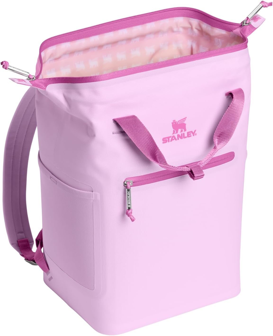 image:imageStanley All Day Madeleine Backpack Soft Cooler 20 Can Cooler with Handle and Shoulder Straps Insulated Travel Bag with Zipper BPAFreeSoft Orchid