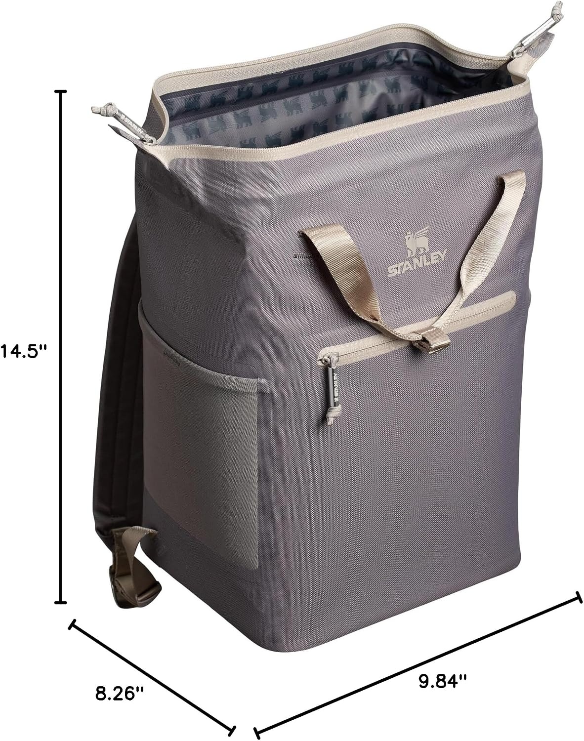 image:imageStanley All Day Madeleine Backpack Soft Cooler 20 Can Cooler with Handle and Shoulder Straps Insulated Travel Bag with Zipper BPAFreeStone