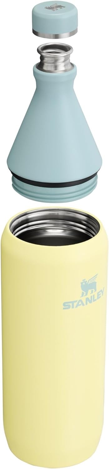 image:imageStanley All Day Slim Bottle 20 oz Twist On Lid with Leakproof Seal Slim Design for Travel amp Gym Insulated Stainless Steel BPAFree Daffodil GlossPomelo