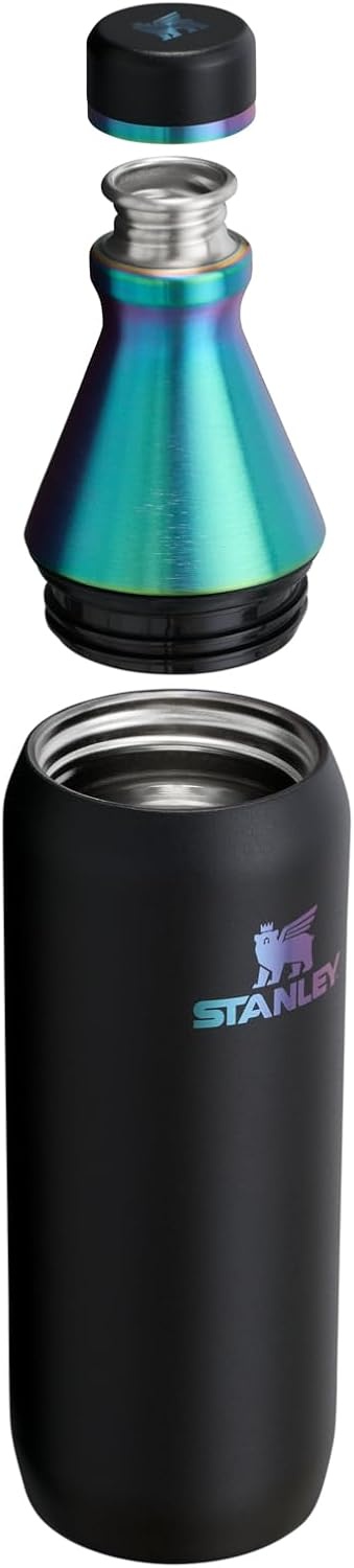 image:imageStanley All Day Slim Bottle 20 oz Twist On Lid with Leakproof Seal Slim Design for Travel amp Gym Insulated Stainless Steel BPAFree Daffodil GlossBlack Chroma
