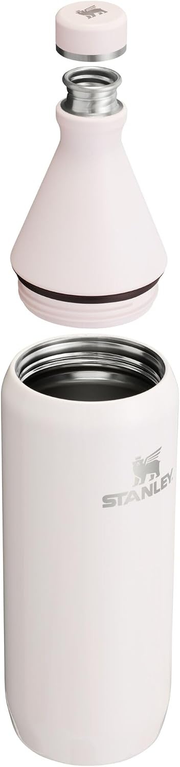 image:imageStanley All Day Slim Bottle 20 oz Twist On Lid with Leakproof Seal Slim Design for Travel amp Gym Insulated Stainless Steel BPAFree Daffodil GlossRose Quartz
