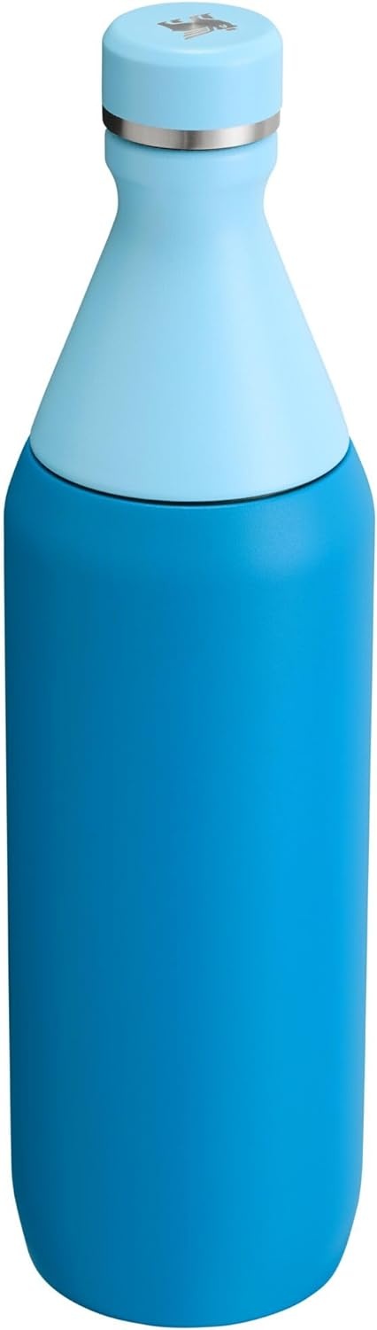 image:imageStanley All Day Slim Bottle 20 oz Twist On Lid with Leakproof Seal Slim Design for Travel amp Gym Insulated Stainless Steel BPAFree Daffodil GlossAzure