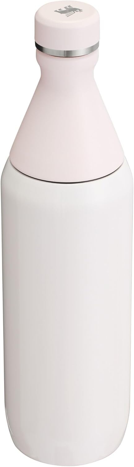 image:imageStanley All Day Slim Bottle 20 oz Twist On Lid with Leakproof Seal Slim Design for Travel amp Gym Insulated Stainless Steel BPAFree Daffodil GlossRose Quartz