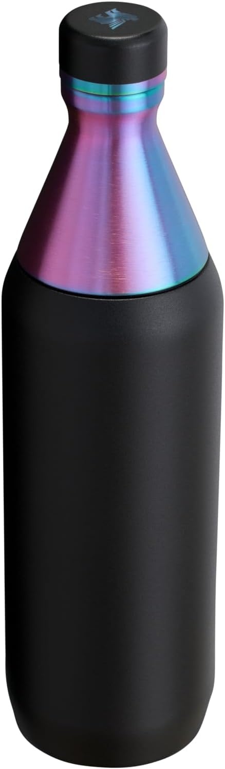 image:imageStanley All Day Slim Bottle 20 oz Twist On Lid with Leakproof Seal Slim Design for Travel amp Gym Insulated Stainless Steel BPAFree Daffodil GlossBlack Chroma