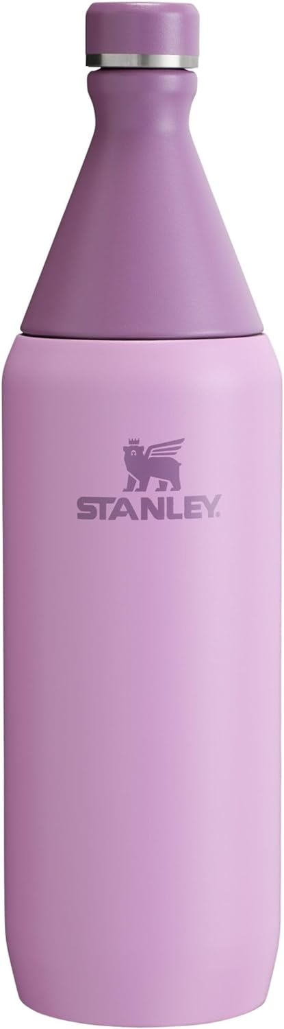 image:imageStanley All Day Slim Bottle 20 oz Twist On Lid with Leakproof Seal Slim Design for Travel amp Gym Insulated Stainless Steel BPAFree Daffodil GlossLilac