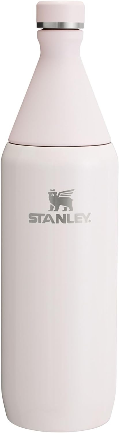 image:imageStanley All Day Slim Bottle 20 oz Twist On Lid with Leakproof Seal Slim Design for Travel amp Gym Insulated Stainless Steel BPAFree Daffodil GlossRose Quartz