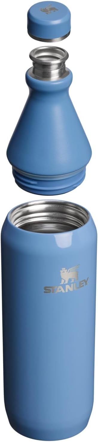 image:imageStanley All Day Slim Bottle 20 oz Twist On Lid with Leakproof Seal Slim Design for Travel amp Gym Insulated Stainless Steel BPAFree Daffodil GlossBlue Sky Gloss