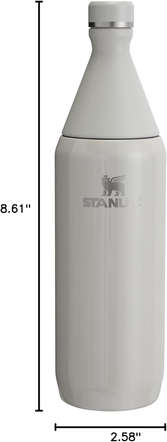image:imageStanley All Day Slim Bottle 20 oz Twist On Lid with Leakproof Seal Slim Design for Travel amp Gym Insulated Stainless Steel BPAFree Daffodil GlossAsh