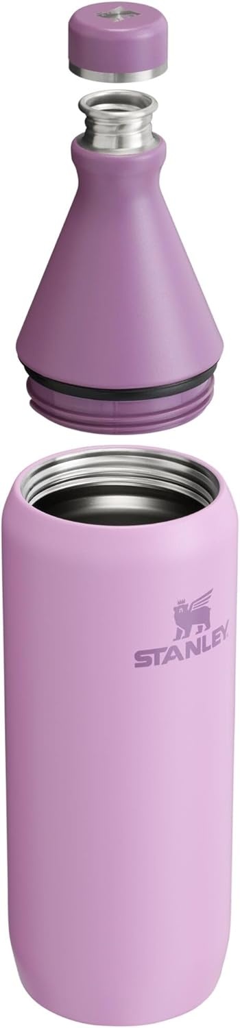 image:imageStanley All Day Slim Bottle 20 oz Twist On Lid with Leakproof Seal Slim Design for Travel amp Gym Insulated Stainless Steel BPAFree Daffodil GlossLilac