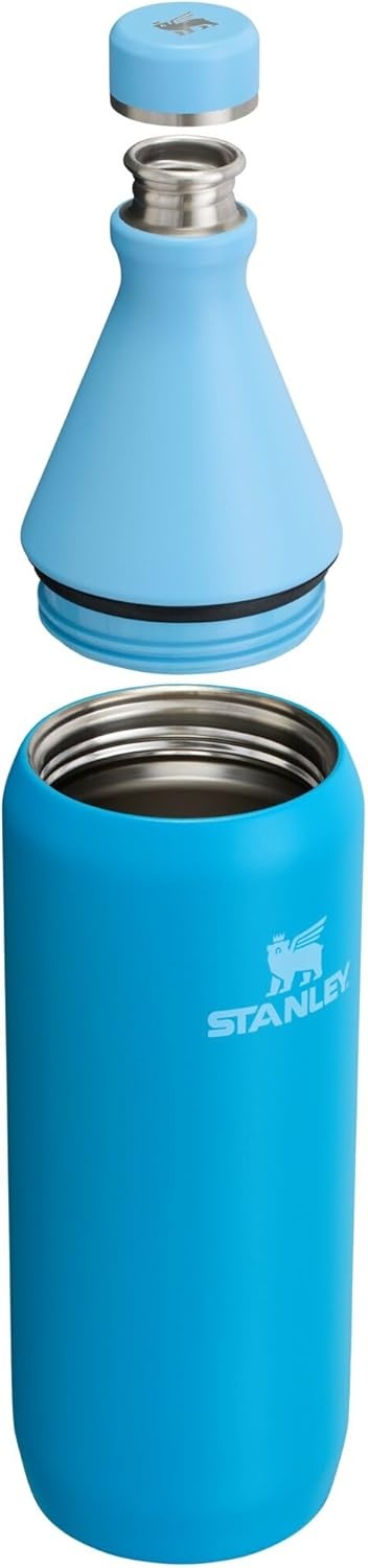 image:imageStanley All Day Slim Bottle 20 oz Twist On Lid with Leakproof Seal Slim Design for Travel amp Gym Insulated Stainless Steel BPAFree Daffodil GlossAzure
