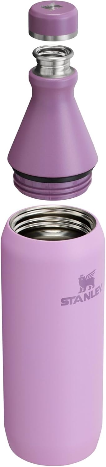 image:imageStanley All Day Slim Bottle 20 oz Twist On Lid with Leakproof Seal Slim Design for Travel amp Gym Insulated Stainless Steel BPAFree Daffodil GlossLilac