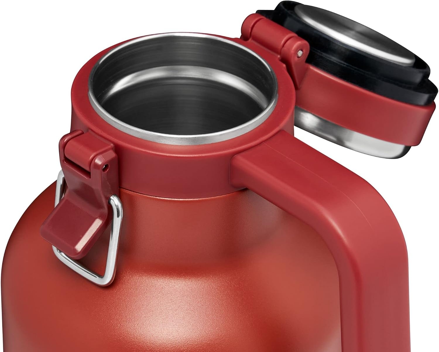 image:imageStanley Classic EasyPour Growler 64 oz Keeps Beer Cold or Coffee Hot Leakproof Steel Lined Lid and Easy to Carry Handle Insulated Stainless Steel BPAFree GreenCinnamon
