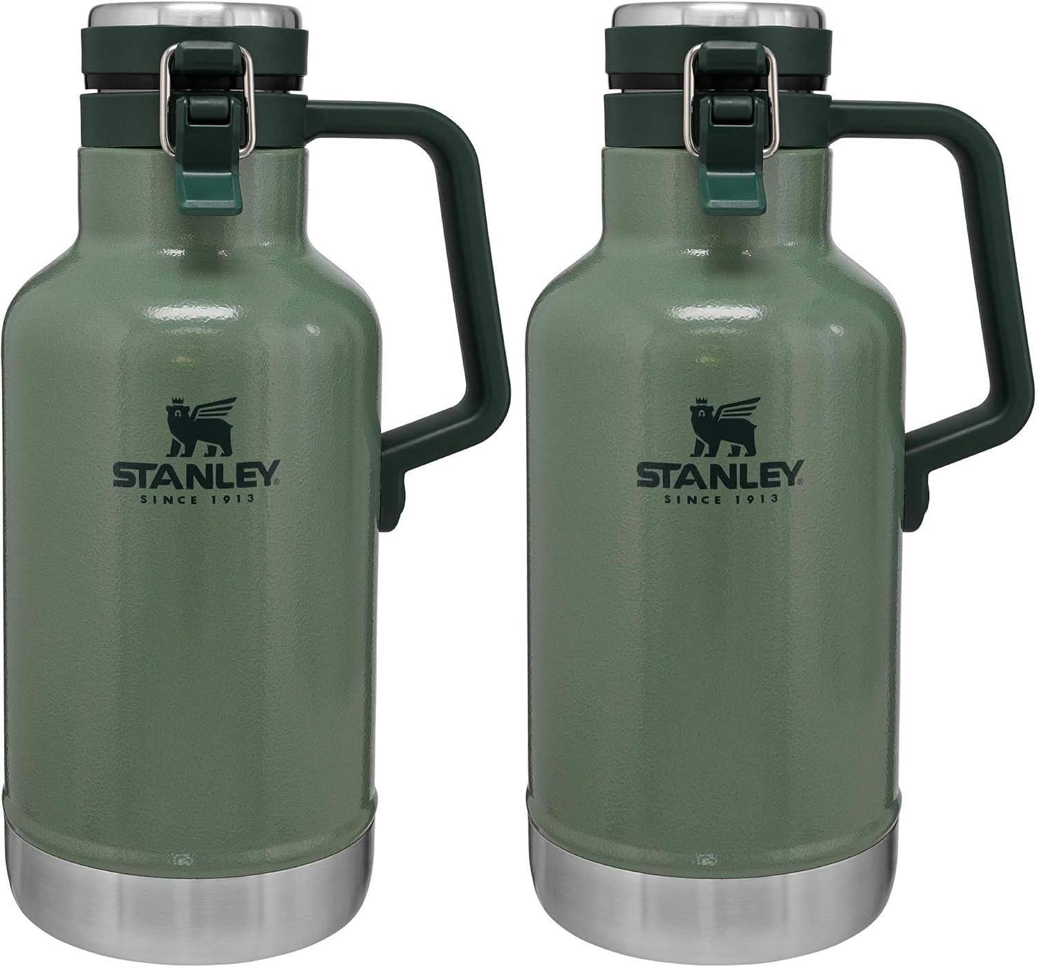 image:imageStanley Classic EasyPour Growler 64 oz Keeps Beer Cold or Coffee Hot Leakproof Steel Lined Lid and Easy to Carry Handle Insulated Stainless Steel BPAFree GreenGreen