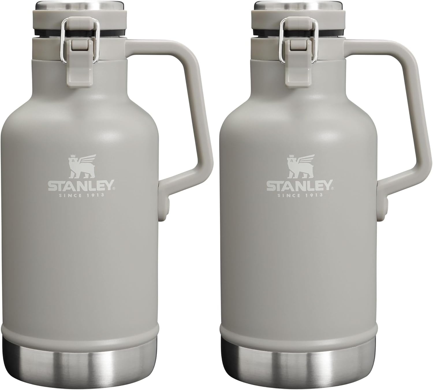 image:imageStanley Classic EasyPour Growler 64 oz Keeps Beer Cold or Coffee Hot Leakproof Steel Lined Lid and Easy to Carry Handle Insulated Stainless Steel BPAFree GreenAsh