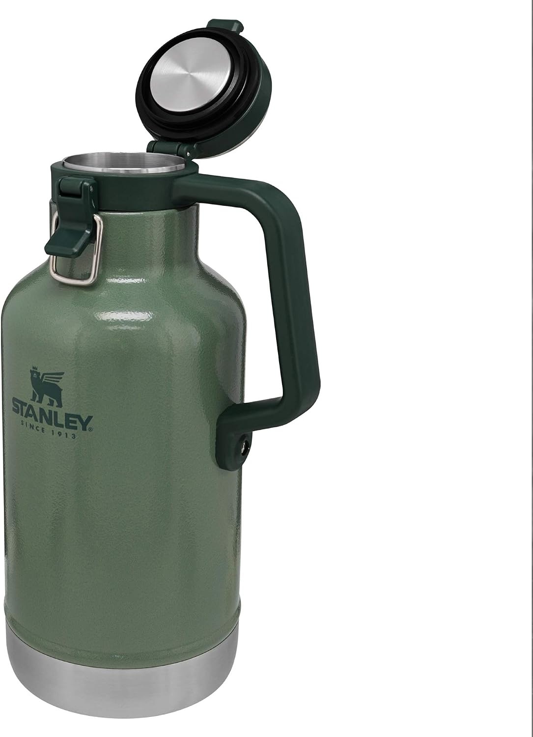 image:imageStanley Classic EasyPour Growler 64 oz Keeps Beer Cold or Coffee Hot Leakproof Steel Lined Lid and Easy to Carry Handle Insulated Stainless Steel BPAFree GreenGreen